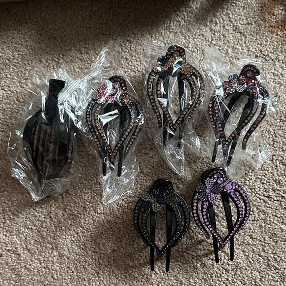 Chic Rhinestone Hair Clips - Picture 2 of 2